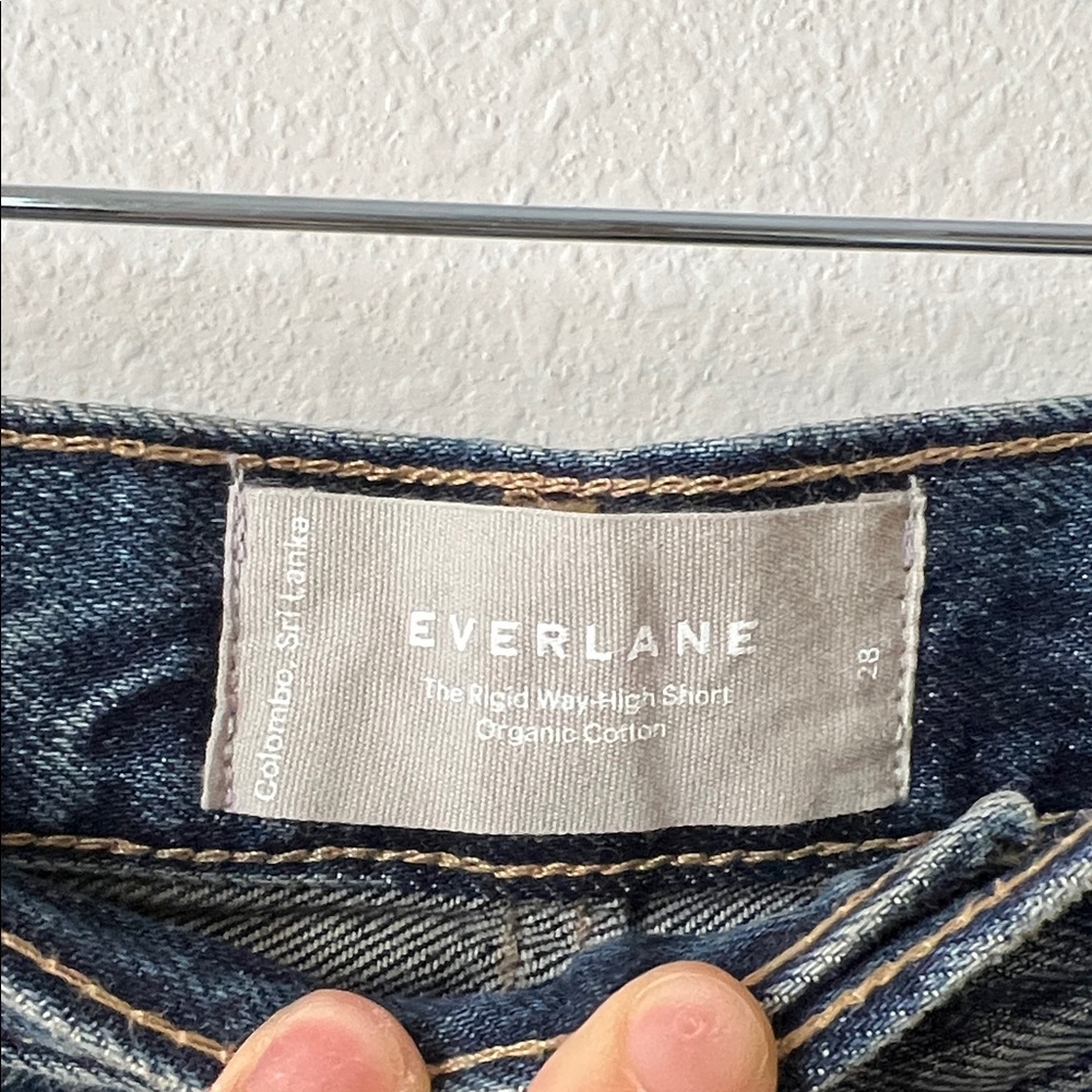 Everlane Dark Blue Jean Shorts - Picture 2 of 4